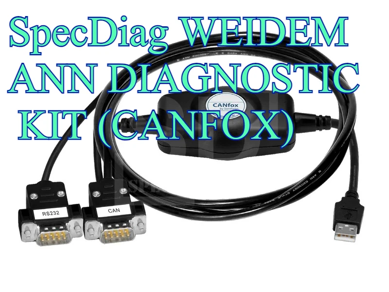 SpecDiag WEIDEMANN DIAGNOSTIC KIT (CANFOX)  Service Tool Makes It Possible To Access All Electronic Control Units