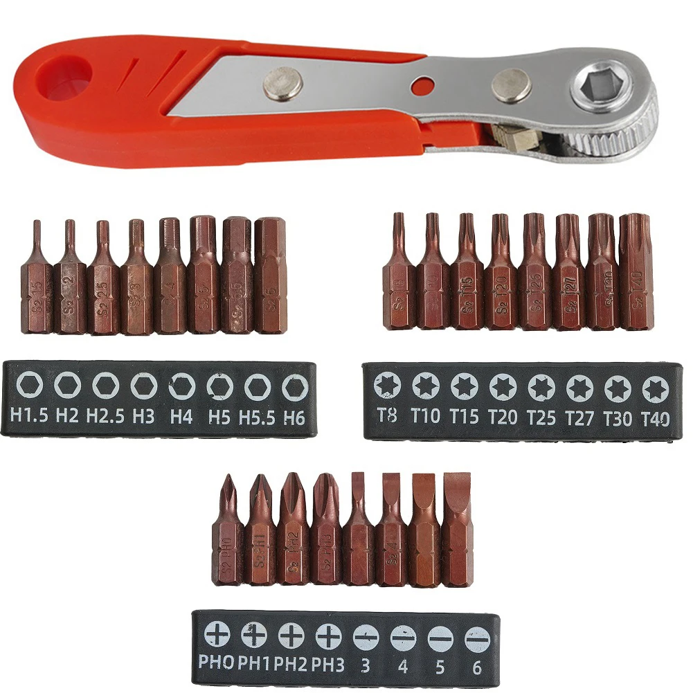 8Pcs PH/Torx/Star Screwdriver Bits 25mm Hex Shank Security Magnetic Driver Bit Electric Screwdriver Bit Tool Set With Wrench