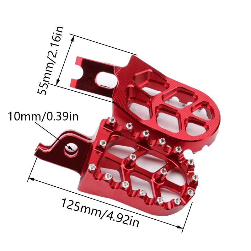 Motorcycle universal Aluminum alloy With teeth Pedals Footpegs Shift Foot Lever Foot Pegs Rest Footrests