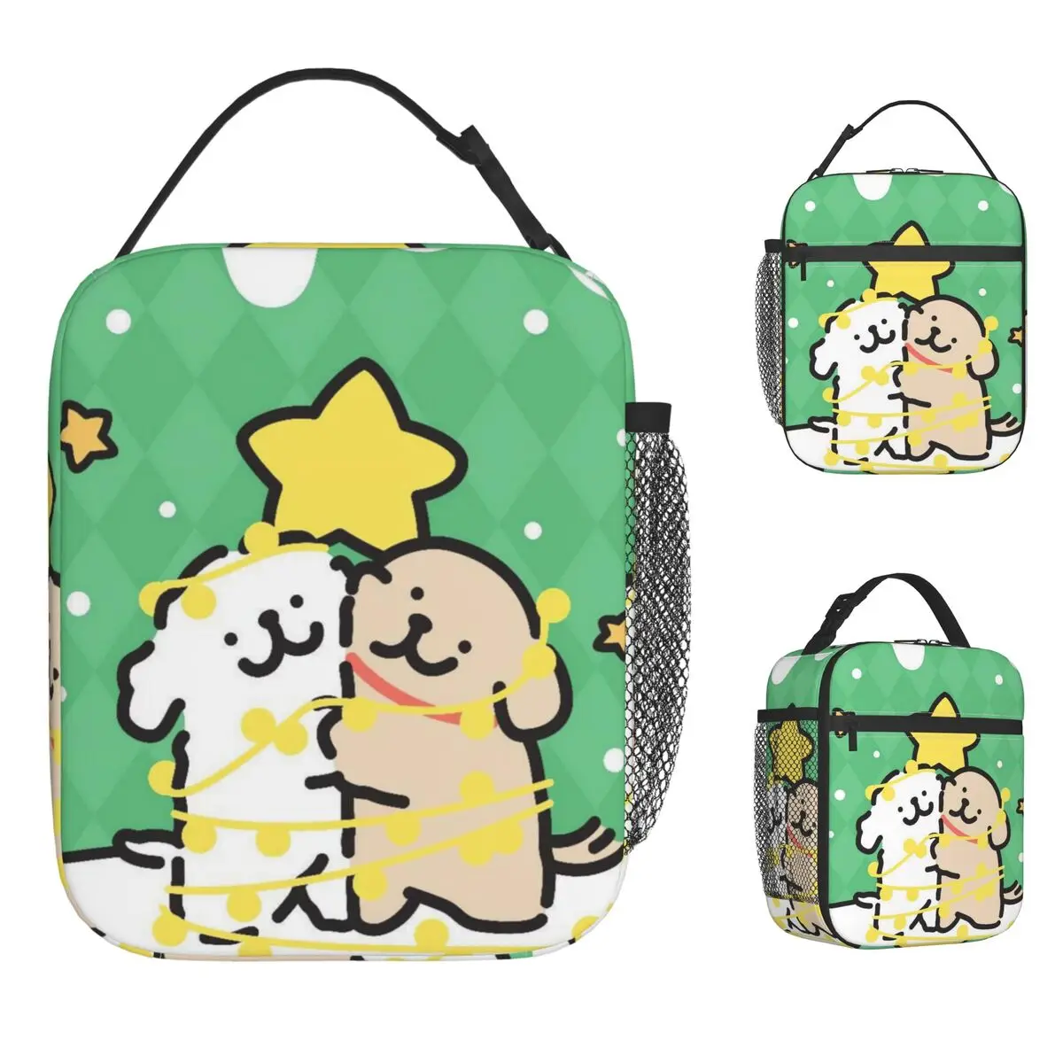 Line Dogs Lunch Bag Portable Lunch Box Adult Picnic Designer Cooler Bag Vintage Oxford Thermal Tote Handbags