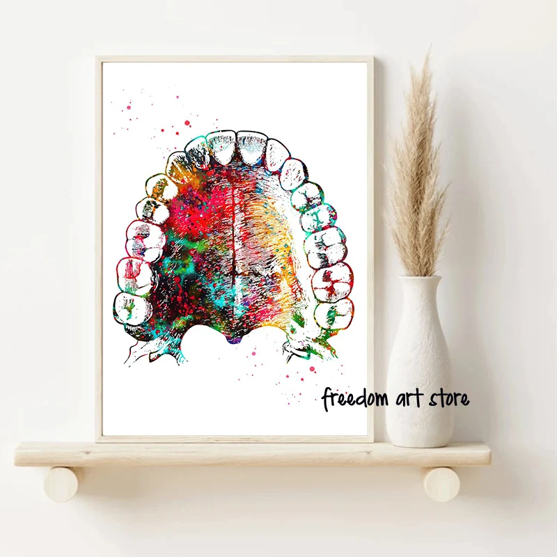 Muscles Back Brain Nervous System Bones and Muscles Heart Art Posters Canvas Painting Wall Prints Pictures for Clinic Home Decor