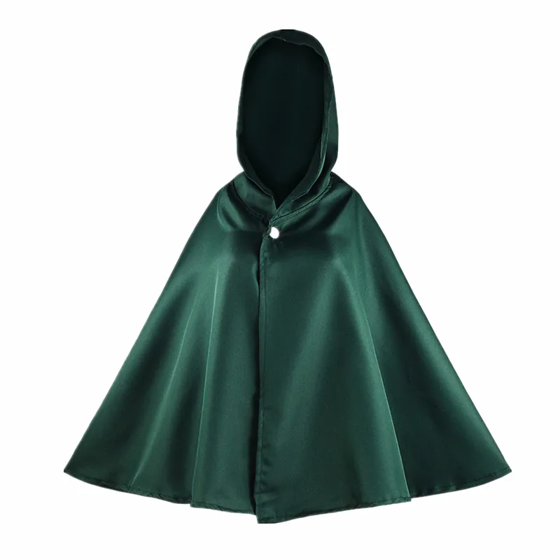 Japanese Anime Cosplay Costume Hoodie Attack on Titan Cloak Shingeki No Kyojin Scouting Legion Green Cape Fashion Mens Clothes