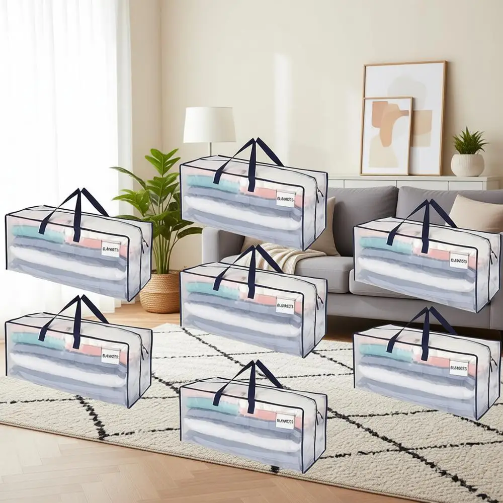 

10 Pack Extra Large Heavy Duty Moving Bags with Backpack Straps, Zippers & Handles - Ideal for College Dorms and Moving