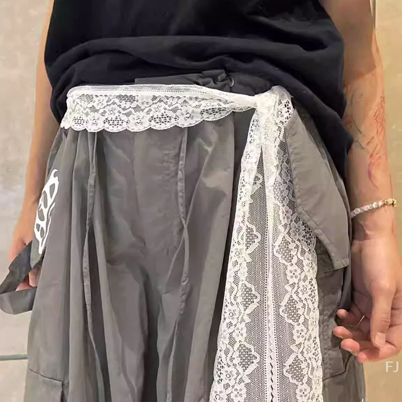 

[YU]French Retro Lace Belt Korean Casual Long Lace Scarf Summer Sweet Accessories