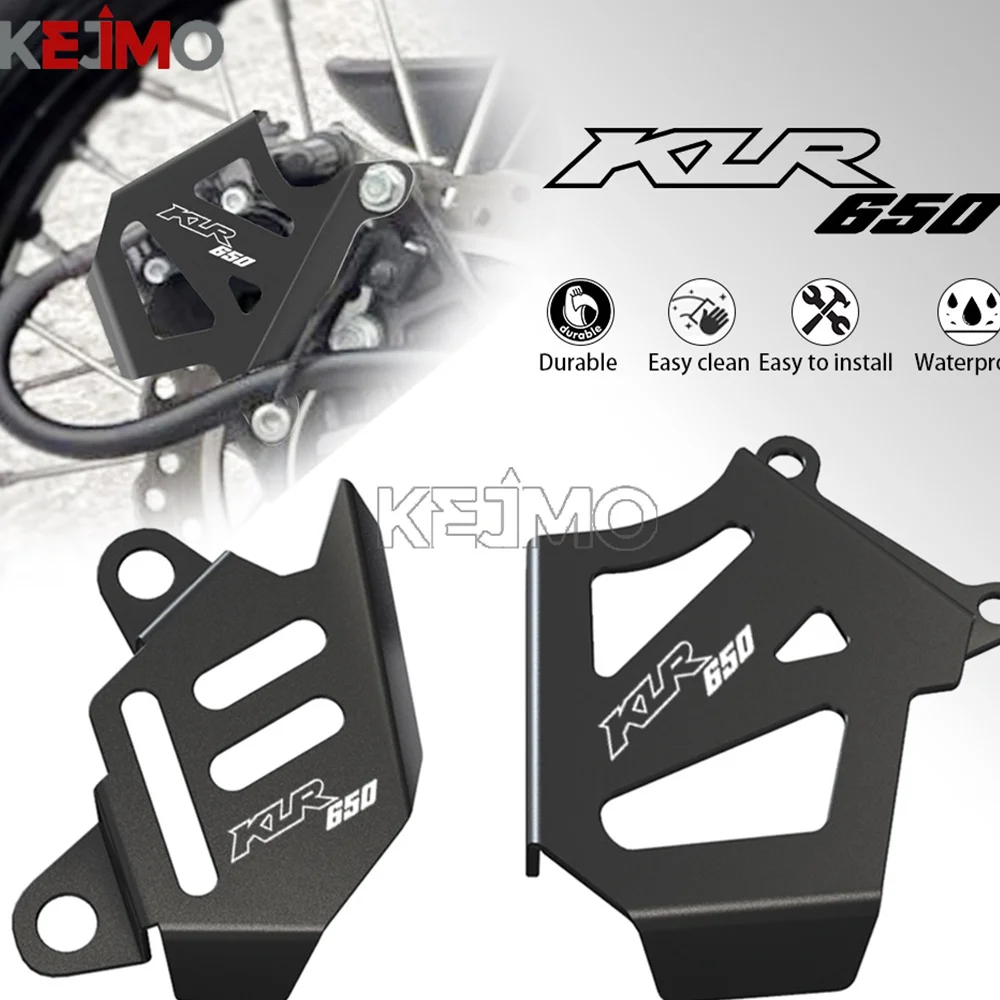 

For Kawasaki KLR650 KLR650-E Front Rear Brake Caliper Cover Protector Guard 2008 2009 2010 2011 2012 2013 2014 2015 2016 17 2018