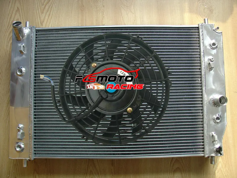 3 Row Aluminum Radiator+Fan For Chevy Corvette C6 Z06 SSR SAAB 9-7X V8 Double Oilcooler 2005-2013 2006 2007 2008 2009 2010 2011