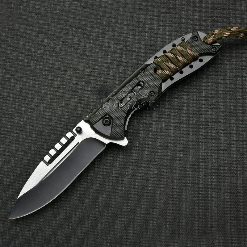 folding knife with non-slip handle EDC camping hiking pocket knife for camping outdoor activities