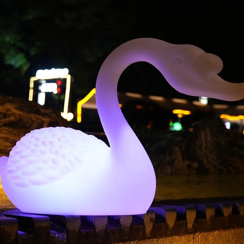 

Solar outdoor luminous swan light animal modeling light park scenic spot garden engineering lighting villa lawn light