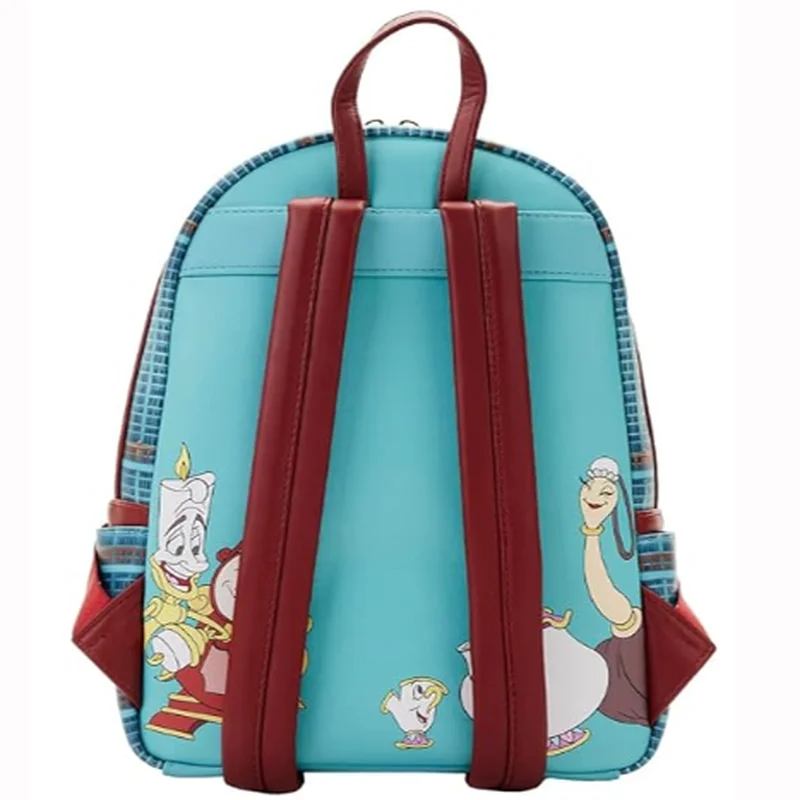 New In Stock Loungefly Disney Beauty And The Beast Library Backpack Women's Purse Girl's Book Bag Casual Backpack Shoulder Bag