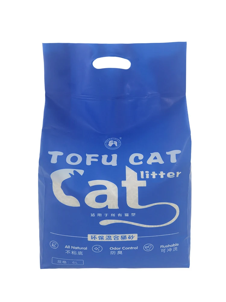 Wholesale Tofu Cat Litter 2.1kg Deodorizer Dust-free Pet Cat Daily Necessities Snacks Bentonite Cleaning Products for Cats