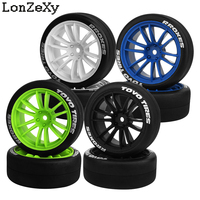 4pcs 1/10 65mm Hard Drift Tire Tyre Wheel for Tamiya TT01 TT02 XV01 PTG-2 Kyosho HPI HSP RC Drift Car On Road Touring Racing Car