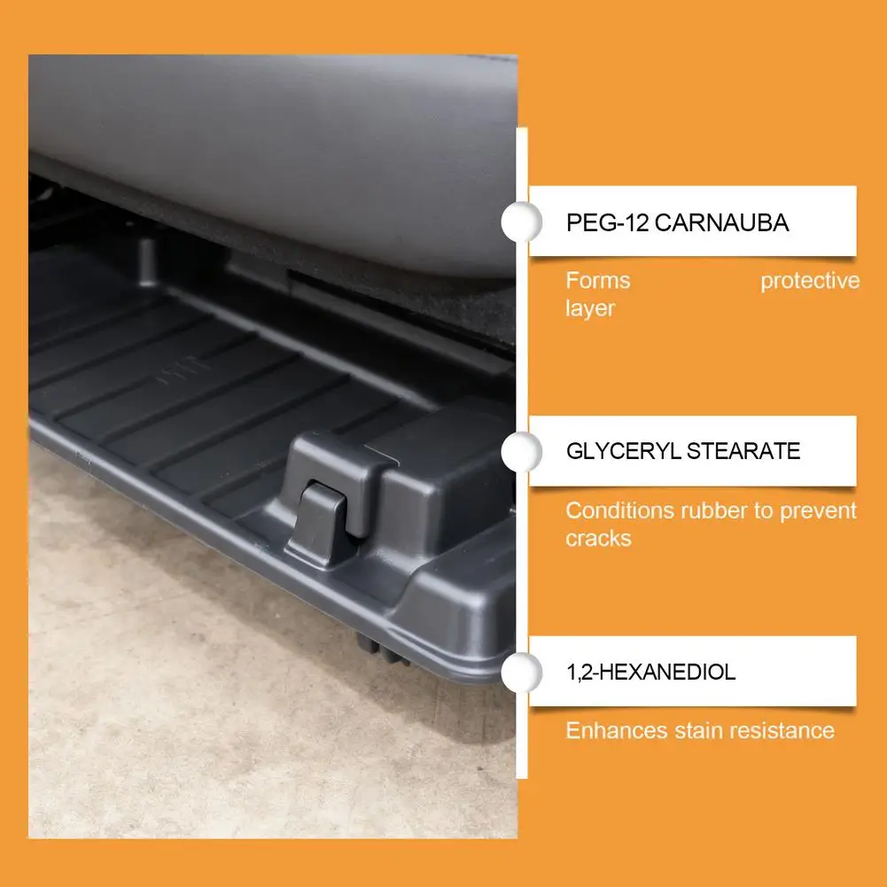 مرمم بلاستيك السيارة الجديد، منتجات تنظيف السيارات السوداء اللامعة، ترميم الجلد والبلاستيك، تجديد وتلميع السيارات #3