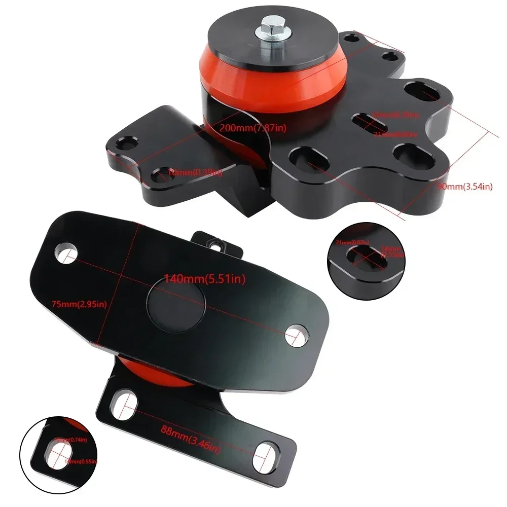 Racing Car Engine Transmission Mounts For 05-13 VW Jetta AUDI A3 2.0 MK5 MK6 Golf GTI R 2.5 - view 3