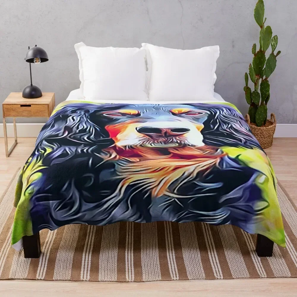 

Gordon Setter Throw Blanket Faux Fur Soft Warm Blanket for Bed