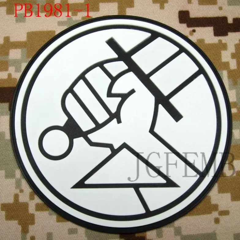 Hellboy 3D PVC Patch, Tactical Morale, Department of Paranormal Research and Defense, B.P.R.D.