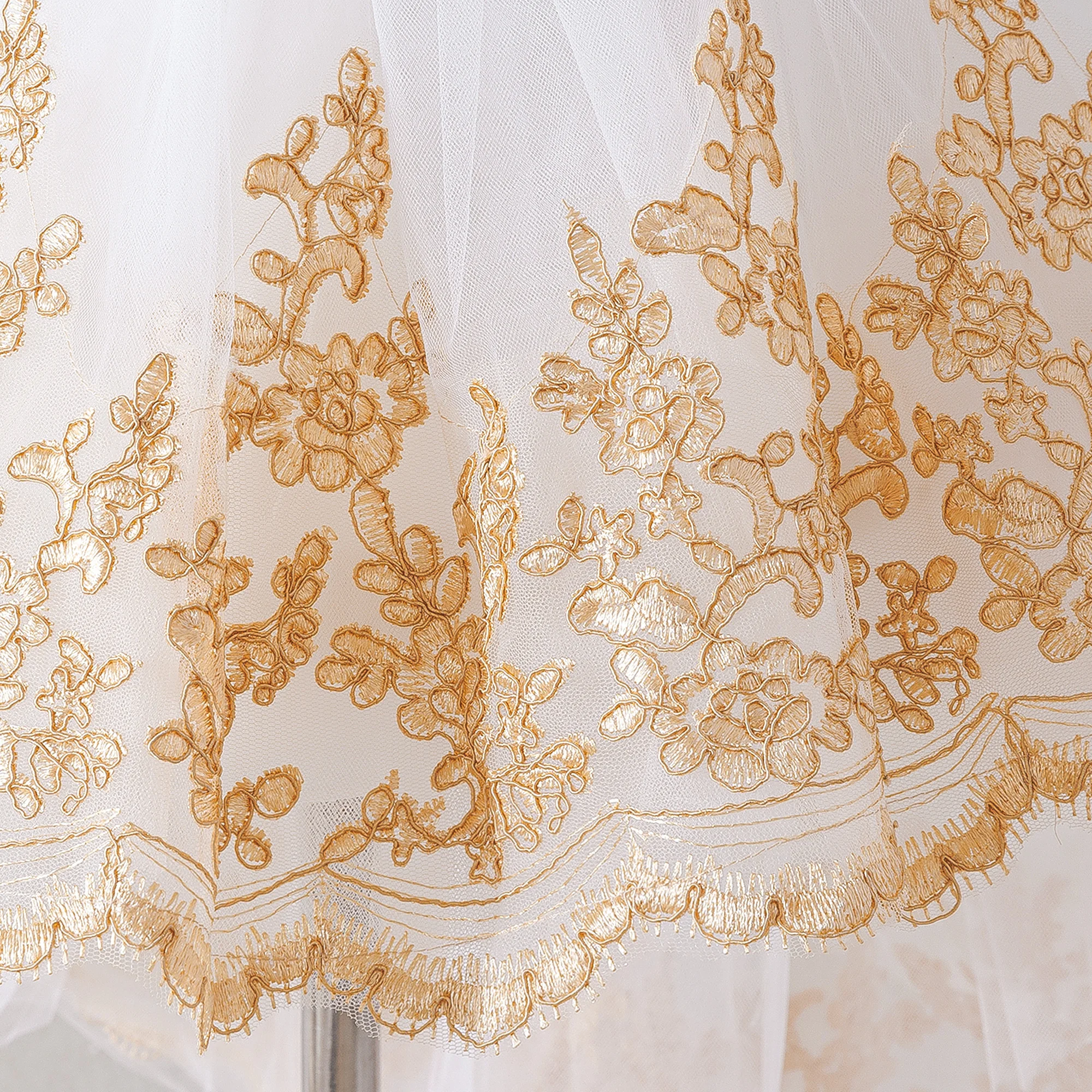 Kleinkind Taufkleid Baby Mädchen Kleid Elegantes Tüll-Kleid für 1. Geburtstag Hochzeit Prinzessin Abendkleider Mädchen Brautjungfern Abschlussball Kostüm – Detail 16