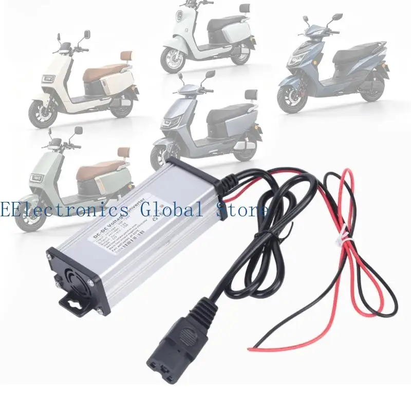462B 36V 120V To 12V 10A Power Supply With Thermostatic Fan For Electric Vehicle Blower Water Pump