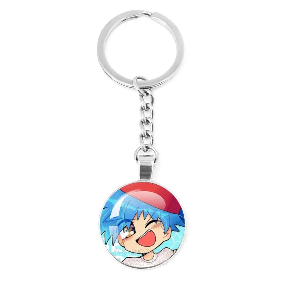 Friday Night F-Funkin Keychain Cartoon Character Bag Accessory Funny Meme Jewelry Game Themed Boyfriend Gift Fans MS010