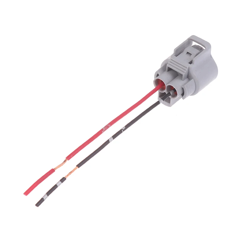 1 Pc 2 Pin Female Male Electronic Fan Plug Auto Connector With Wire 176146-6 176143-6 Two wire, two hole plug