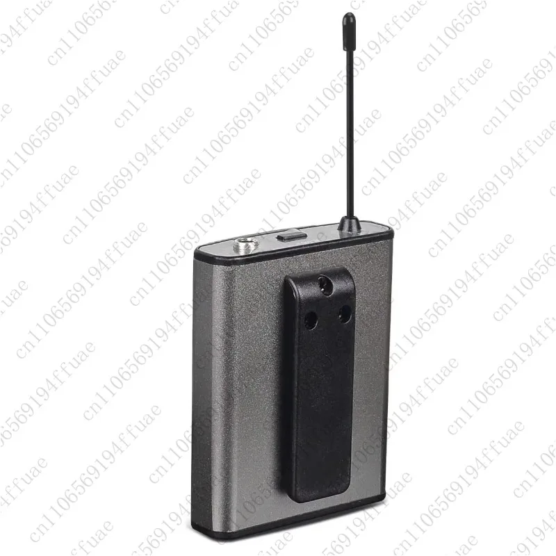 Portable Professional Ultra-high Frequency Dual-channel Dynamic Lapel Wireless Microphone, Used for Gym Vlog Singing Recording