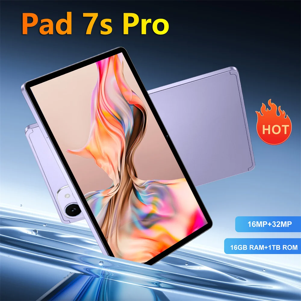 

2025 Global Version Pad 7s Pro Cheap Tab Original 10.1inch Android 15 5G Dual Sim 10000mAh WIFI Tablets PC For Children's Kids