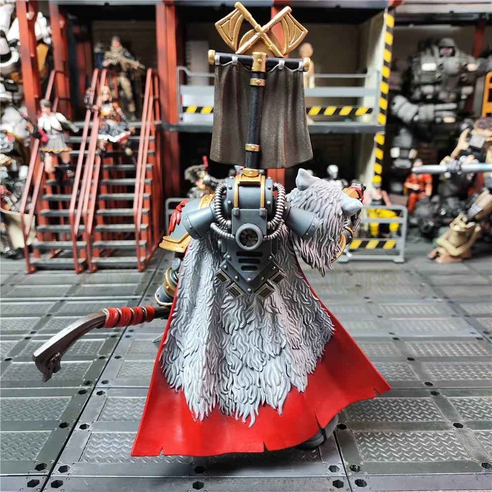 JOYTOY Warhammer 40K 1/18 شخصيات الحركة ذئاب الفضاء Legion Praetor مع فأس الطاقة ودرع القتال نموذج اللعب الهدايا في الأوراق المالية