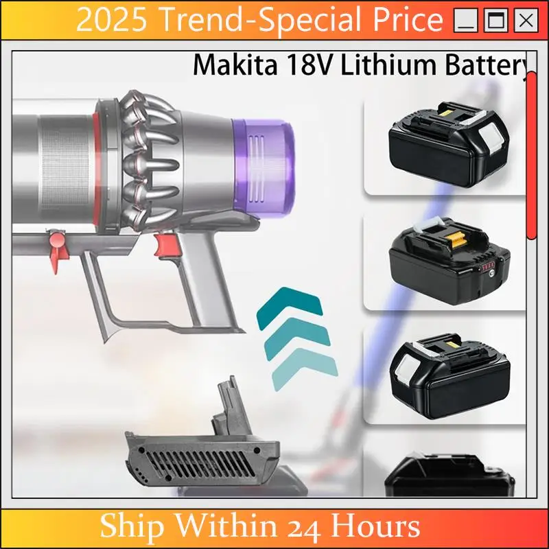 

The New MT18V11 Adapter For 18V Lithium Battery To For Dyson V11 Vacuum Cleaner, For 18V Battery To V11 Replace
