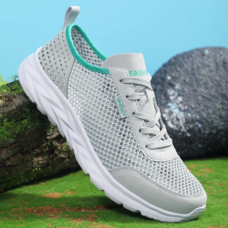 YRZL Mens Athletic Running Shoes Breathable Lightweight Comfortable Walking Shoes Non Slip Casual Shoes for Men Sports Sneakers