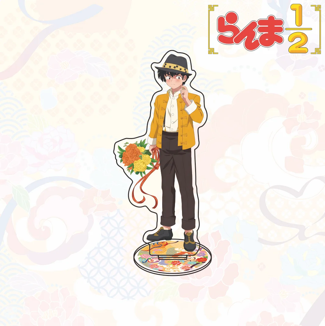 New Anime Ranma 1 2 Wedding Dress Ver Ranma Akane Shampoo Ukyo Cute Acrylic Standee Keychain Desk Decor Collection Gift For Fans