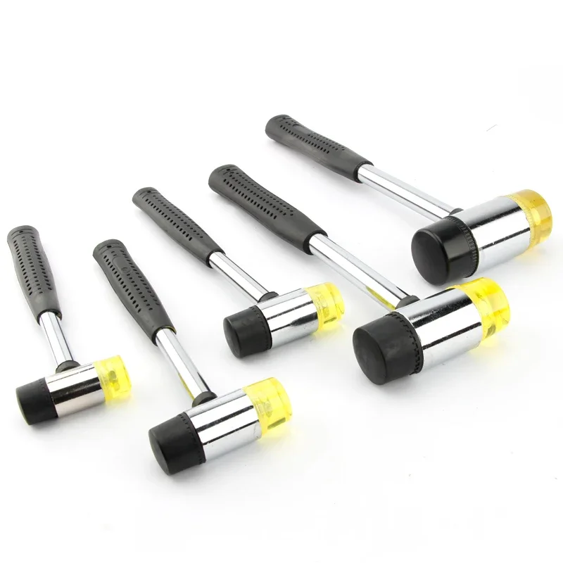 Imagem -01 - Double Face Rubber Hammer Nylon Cabeça Mallet Multifuncional Vidro Janela Beads Mallet 25 mm 30 mm 35 mm 40 mm 45 mm double face rubber hammer nylon cabeca mallet multifuncional vidro janela beads mallet 25 mm 30 mm 35 mm 40 mm 45 mm 01