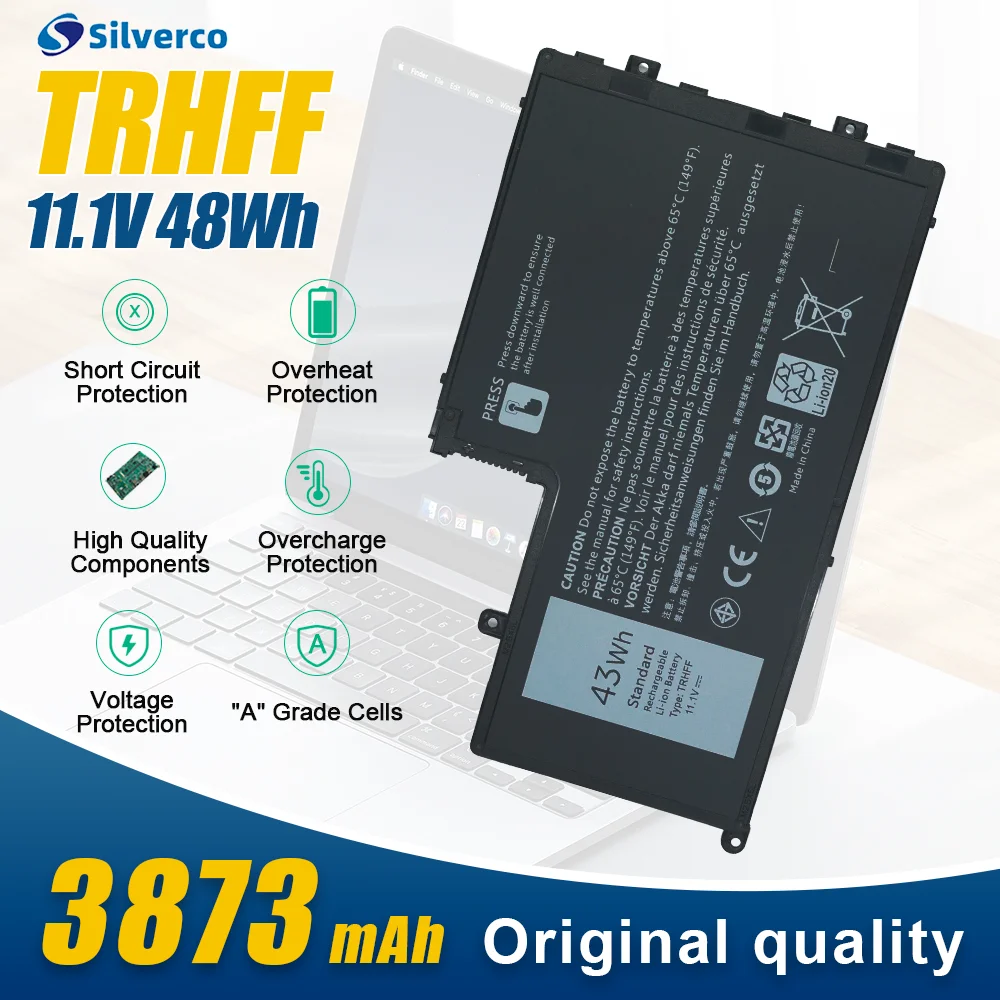 Batería TRHFF para DELL Inspiron 14 5445 5447 5448 5457 Inspiron 15 5545 5547 5548 5557 14-3450 15-3550 14-3450 15-3550