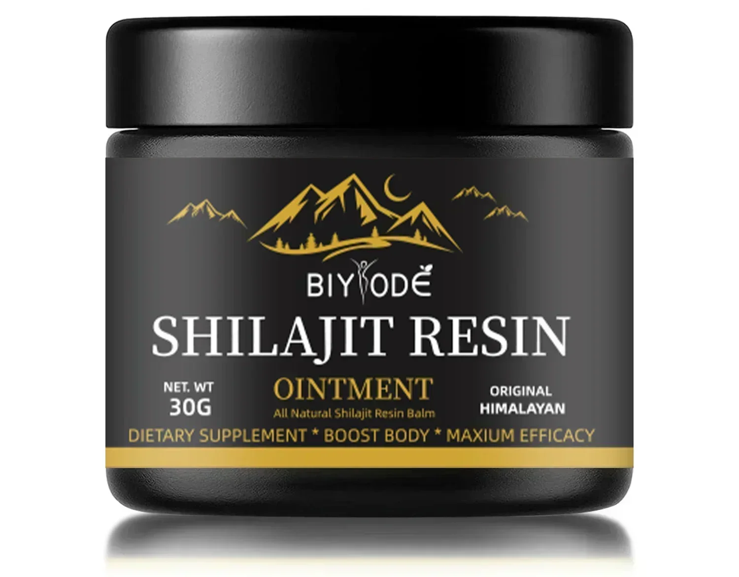 Resina pura do Shilajit do Himalaia GBBMA com colher com mais de 85 minerais de traço Desalhe o envelhecimento da pele, dê um músculo esquelético forte