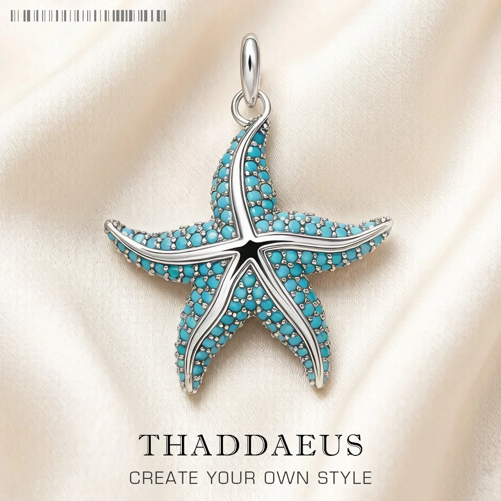 

Pendant Blue Oceanstar Fine Jewelry Deep Sea Europe Accessories 925 Sterling Silver Gift For Women Men