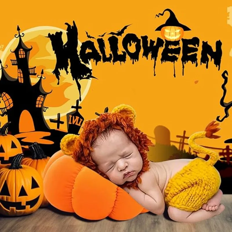 

Вязаные крючком наборы львов для ребенка, хлопковый акриловый костюм ручной работы для фотосессии для младенцев, девочек и мальчиков, реквизит для студийной фотосъемки новорожденных