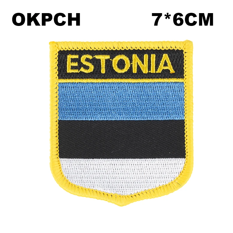 7*6CM Venezuela Shield Shape Iron-on Flag Patch Embroidered Saw on Badges Patches for Clothing 5