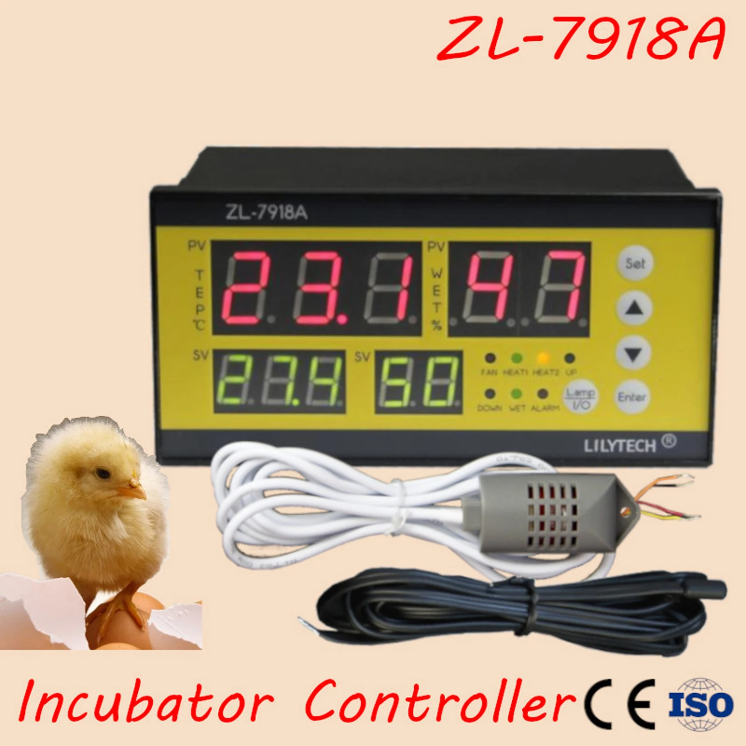 ZL-7918A Multifunctional Automatic Controller Automatic Incubator Temperature Humidity Controller XM-18