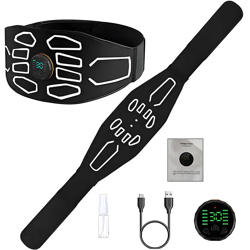 

Тонизирующий пояс для живота, тренажер для пресса, умный тонер для мышц, массажные ремни для тела, домашний тренажерный зал, оборудование для фитнеса и массажера