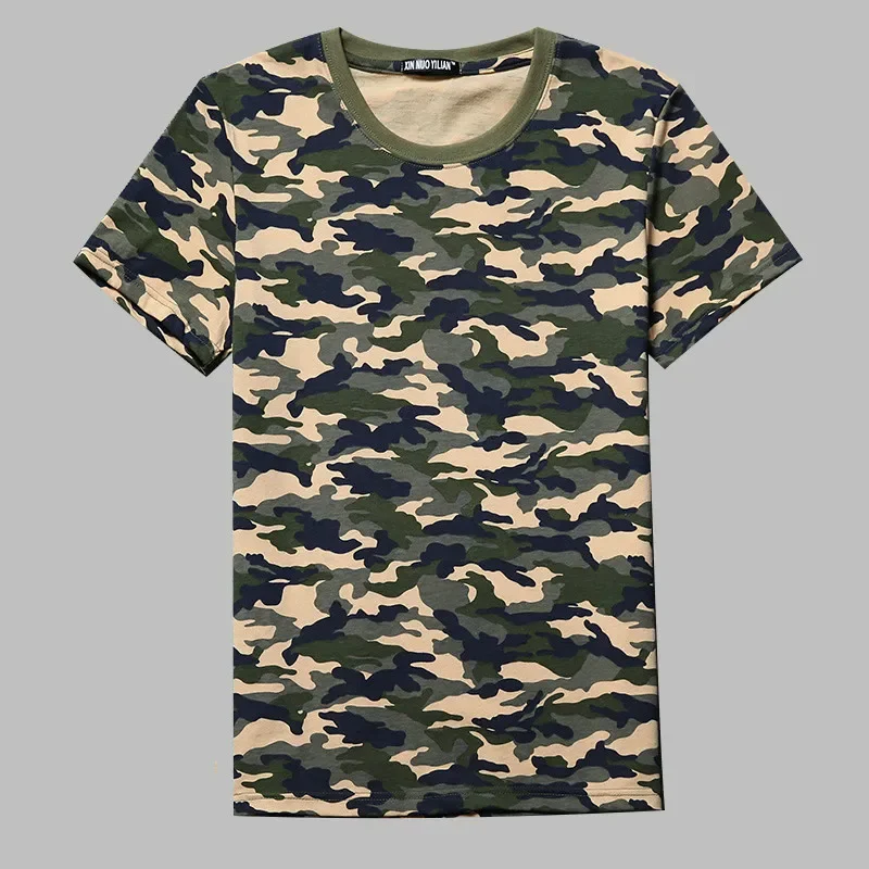 

Men's Cotton Loose Camouflage Shirt Round Neck Short Sleeve Camo Shirt Tactical Shirt Military Hunting Shirt Emersongear