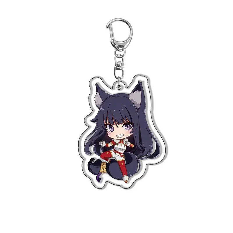 Anime The Eminence In Shadow Keychain Cute Figure Cid Kageno Alpha Beta Gamma Delta Pendant KeyRing Bag Accessories Jewelry Gift