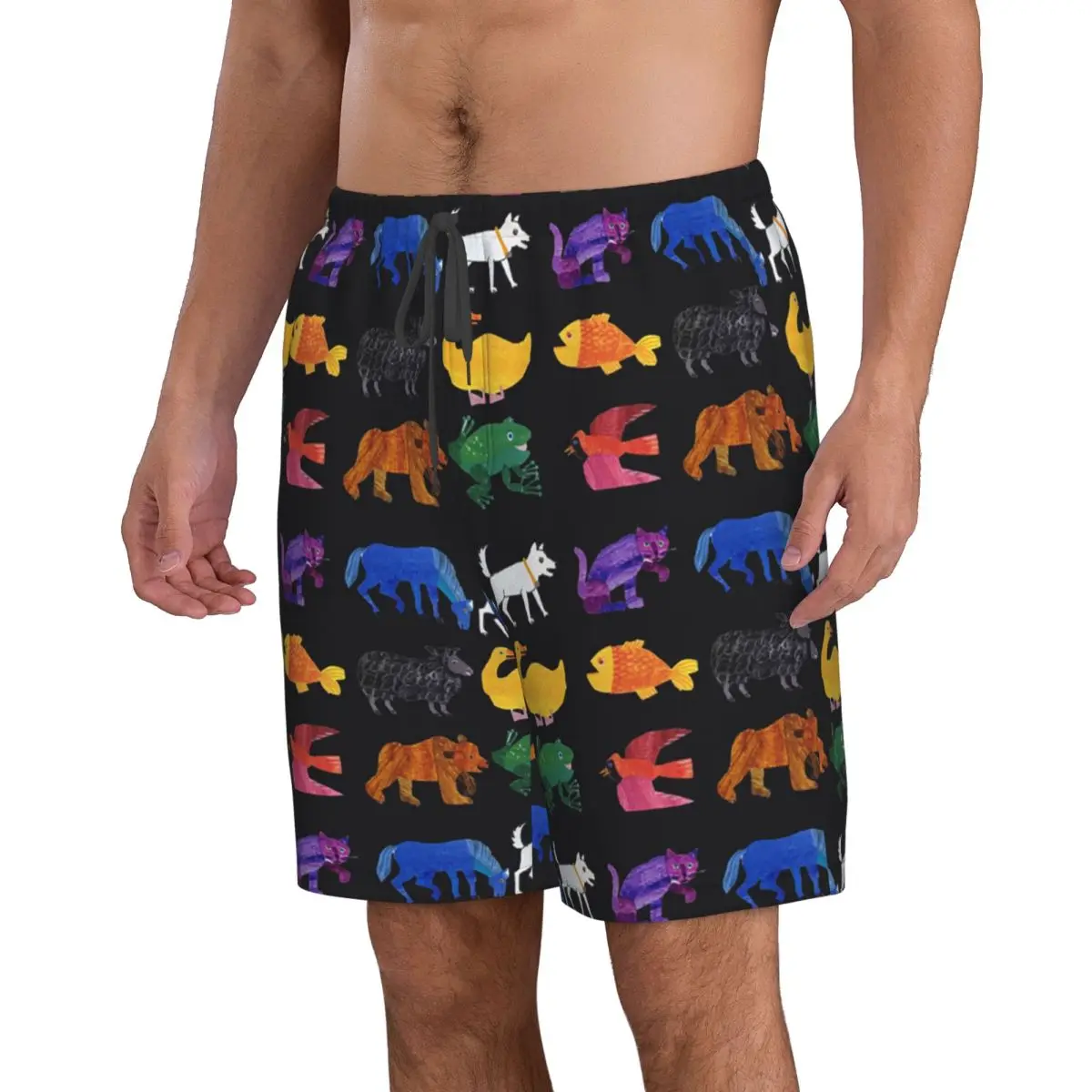 Eric Carle Animals Trunks Beach Board Shorts Casual Quick Dry Swimming Summer Men Pants
