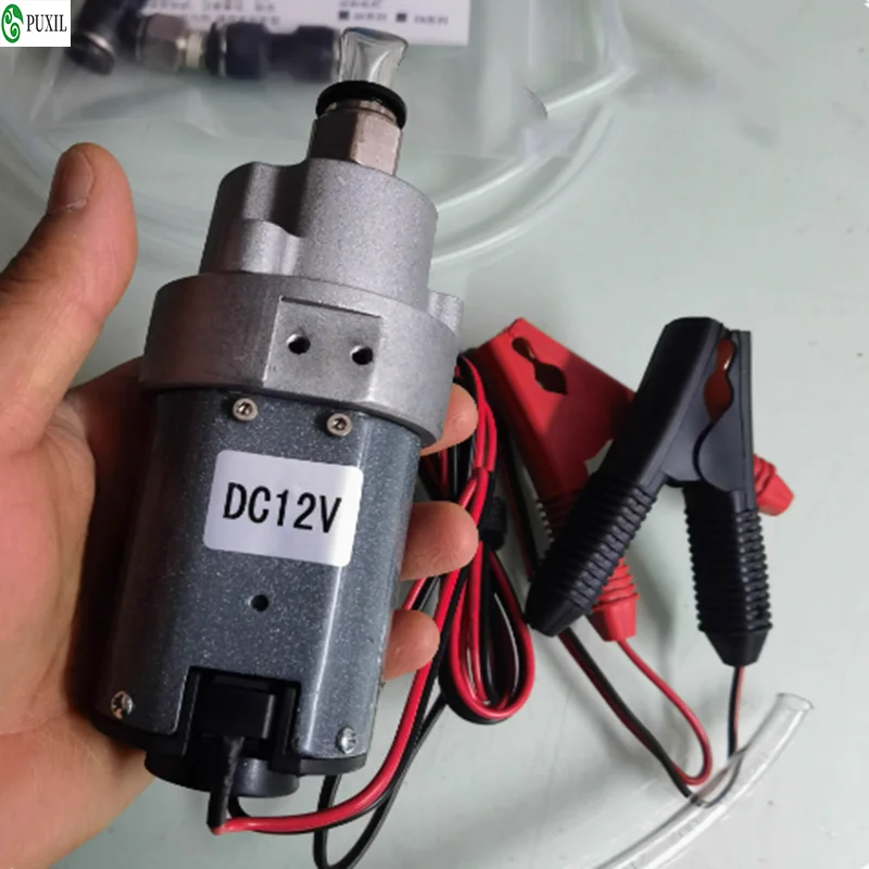 The Whole Set DIY Mini DC Oil Pump 12V Oil Transfer Oil Pump Engine Oil Pump Micro Self-suction Gear Oil Transfer Pump