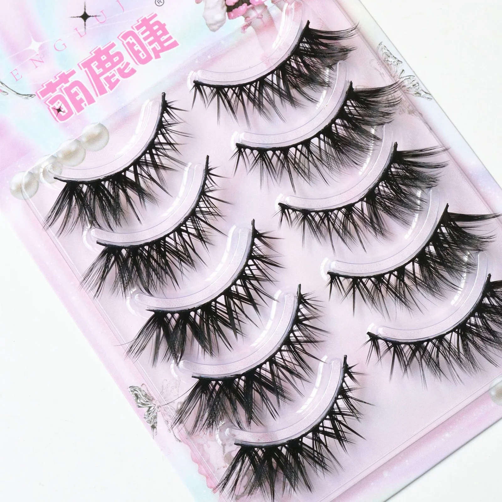 ขนตาปลอมหนา ยาว ฟู ดีไซน์แบบไขว้ สำหรับงานแต่งงาน ให้ลุคธรรมชาติ อุปกรณ์ต่อขนตาแต่งหน้า