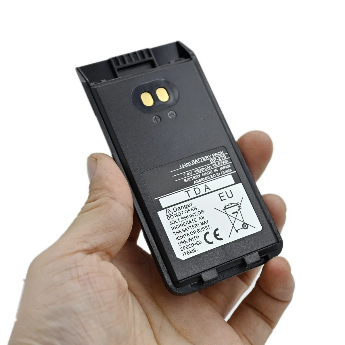 BP279 بطارية ليثيوم أيون ومشبك حزام 1600mAh 16.87Wh لـ Icom BP280 F1000 F2000 F1000D F2000D F1000S F2000T ملحقات راديو هام