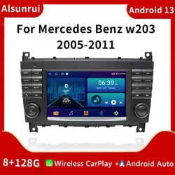 Autoradio Carplay Android 13, 4G, 2 DIN, Limitation Audio, Stéréo, W203, Mercedes Benz Vito, W639, W168, Vanbones, Clk, WGene, W210, M, ML