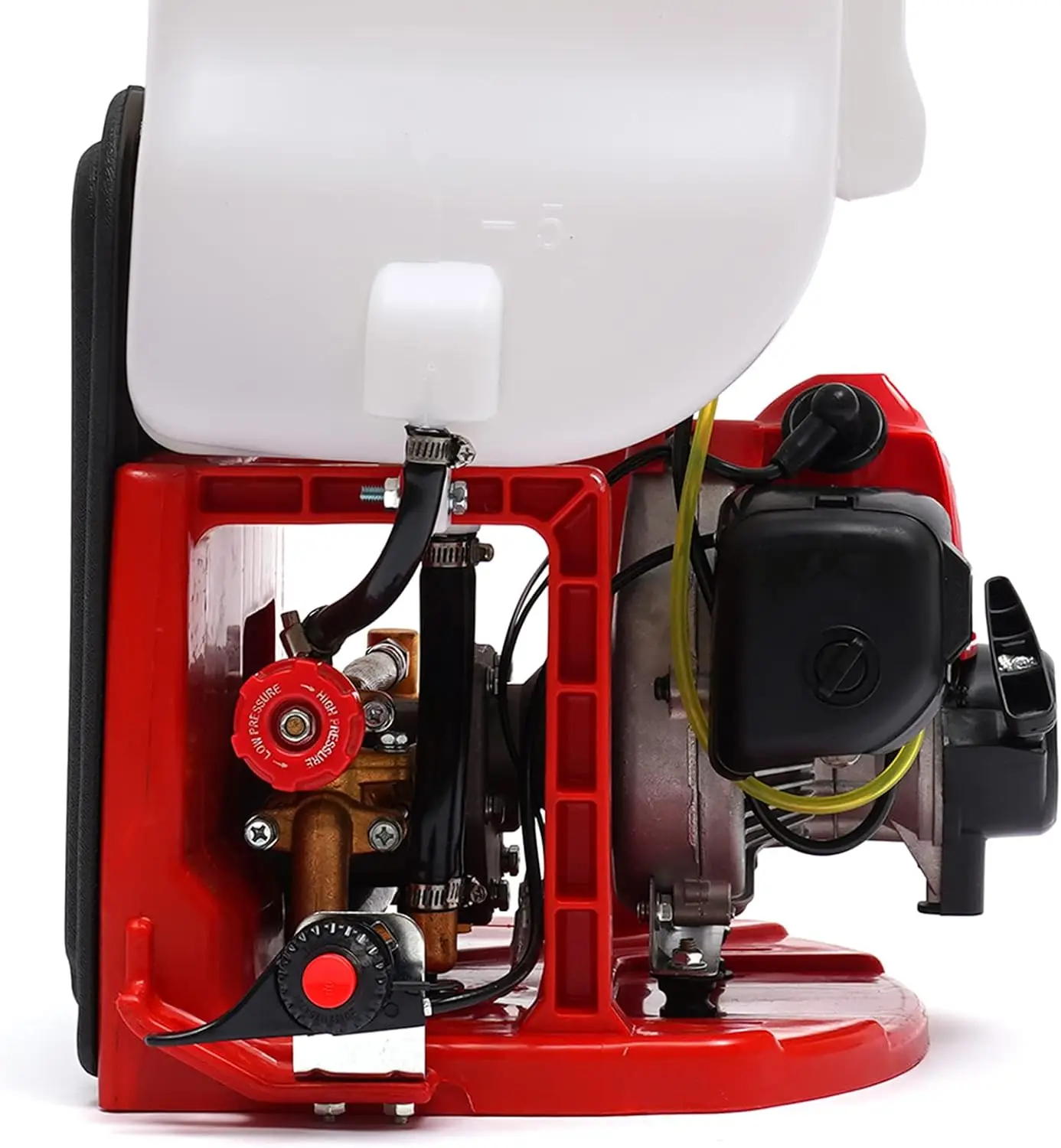Backpack Sprayer with Adjustable Spray Pressure and Range, 6500-7500 r/min Powerful Operation, Large 5.28 Gal Tank and 0.29 Gal Fuel Tank, Filter, CDI Ignition for Plant Spraying, Garden Watering, Lawns, and Weeds