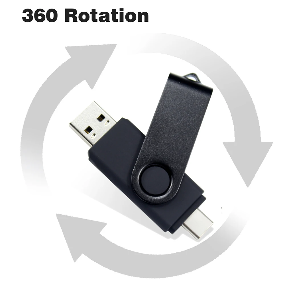 نوع c اثنين في واحد USB فلاش حملة 32G 64G الكمبيوتر الهاتف المحمول الاستخدام المزدوج USB فلاش حملة الدورية الإبداعية USB 2.0 الأعمال الولايات المتحدة