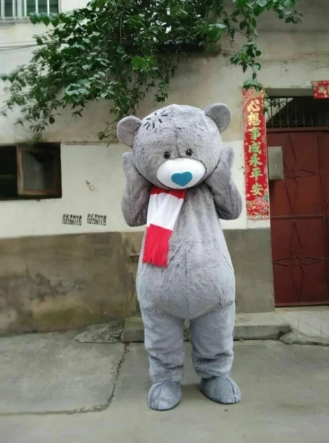 Costume della mascotte dell'orso vestito operato di natale Costume della mascotte di Halloween nave libera