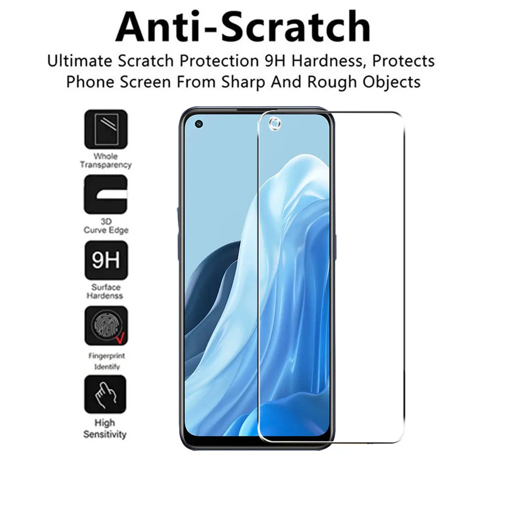 4IN1 Protective Glass for OPPO Find X5 X3 Lite Clear Screen Protector on Reno 8 5 Lite Tempered Glass on Reno 8 8T 7 6 Pro Plus