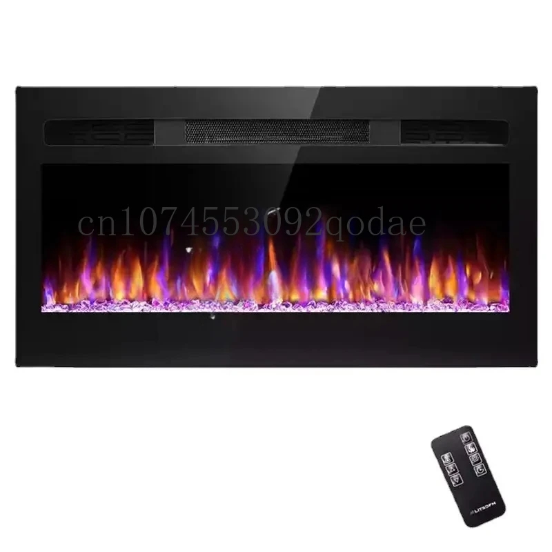 

New 3D Electric Fireplaces Home Heater Indoor Stoves Recessed Wall Mounted Decor Flame Electric Fireplaces