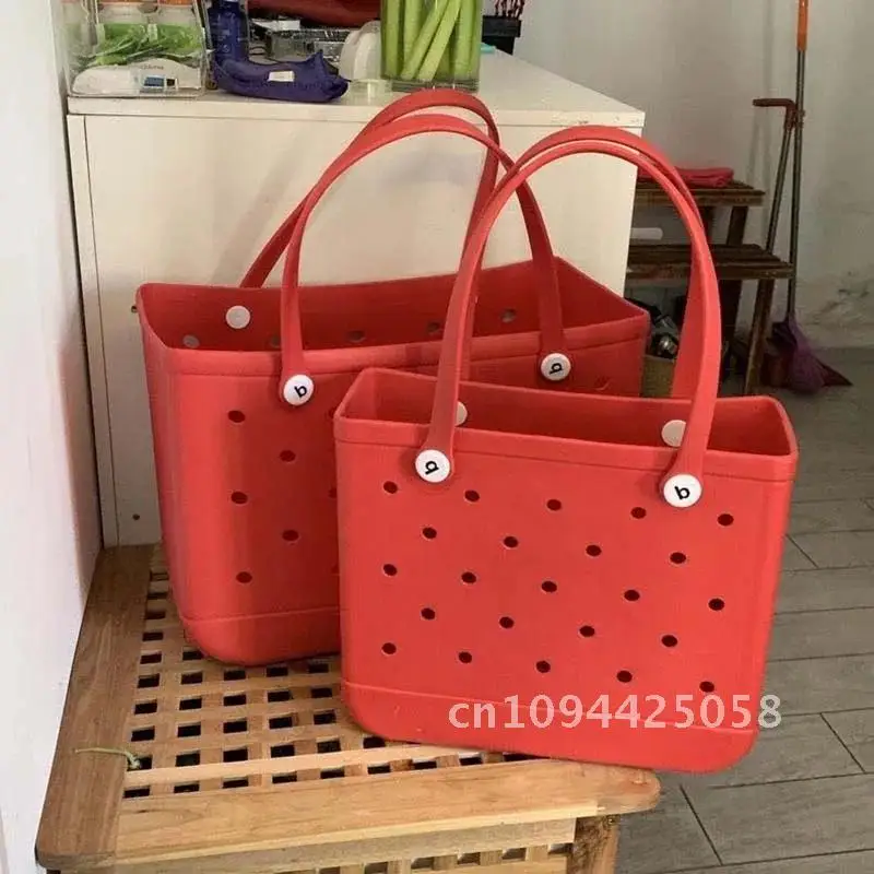 

XL Bag Beach Waterproof for Women EVA Rubber Bag Bag Basket Shopping Bags Pool Storage Tote Picnic Boggs Beach